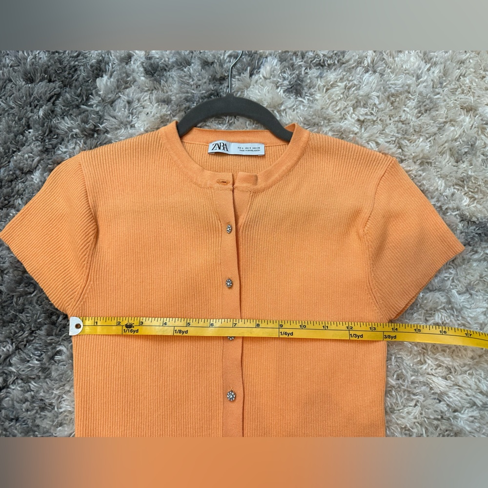 Zara | Knit Ribbed Crop Top - Picture 6 of 8